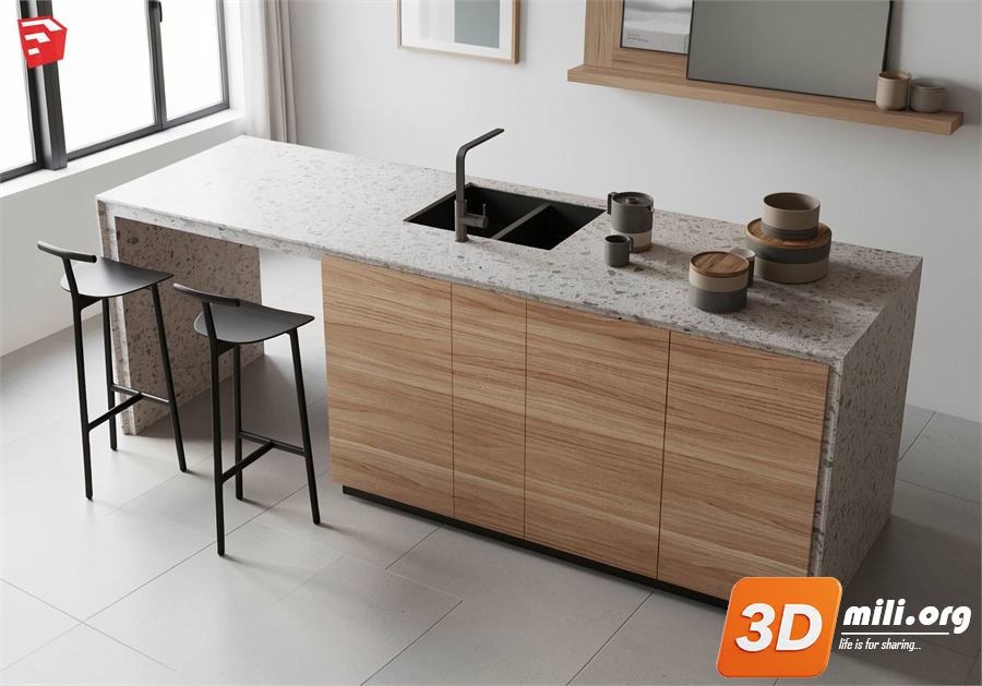 Kitchen island Skp Files
